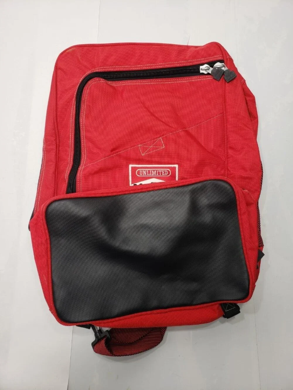 Vintage Marlboro Unlimited Duffle Bag Backpack Red & Black With Strap